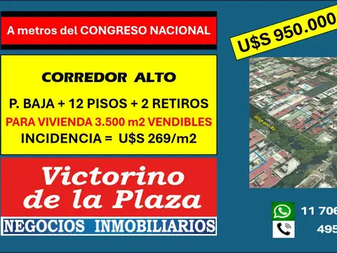 Terreno en Congreso