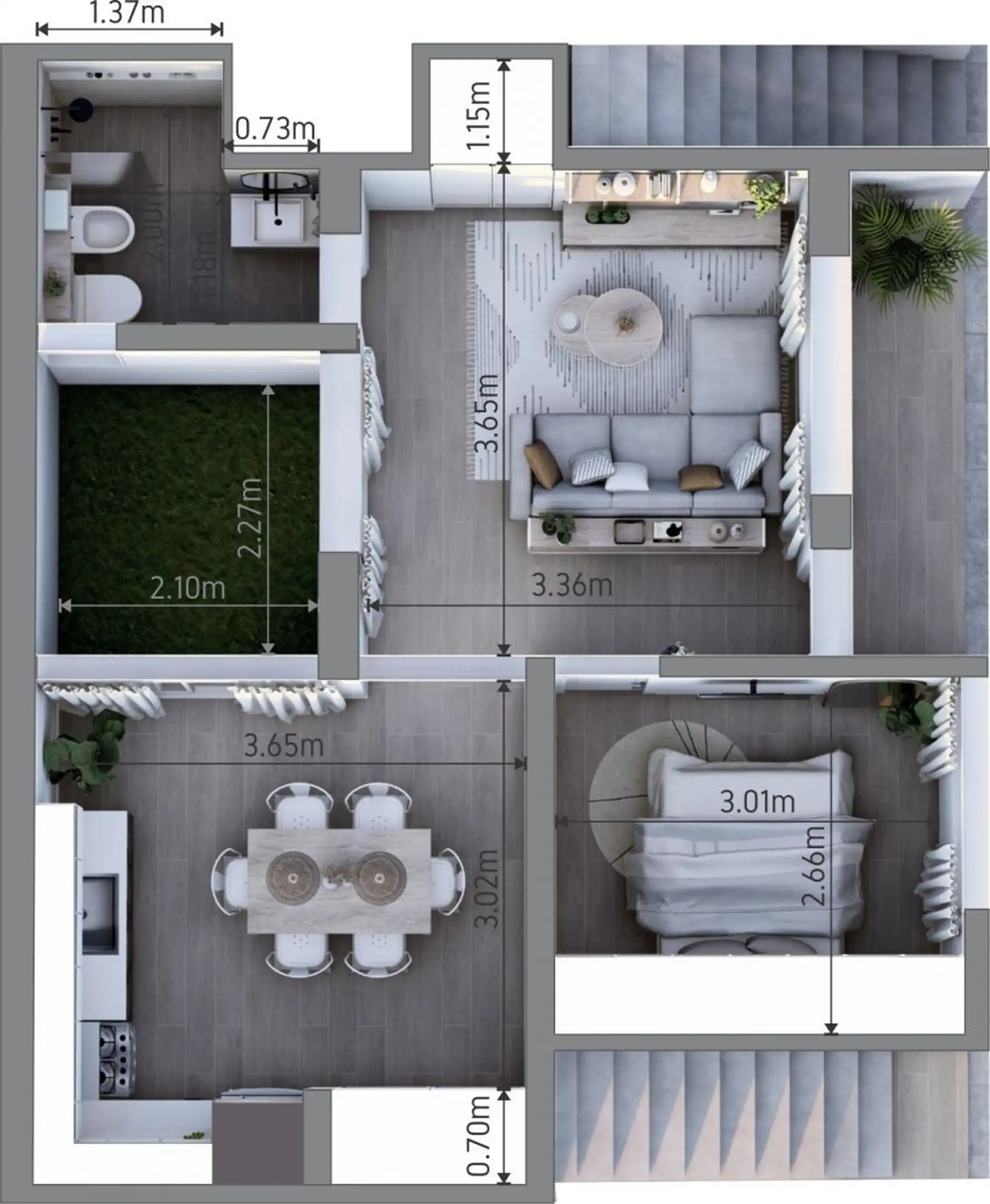 Desarrollo inmobiliario con obra avanzada y planos aprobados. Francia 1400 Don Bosco.