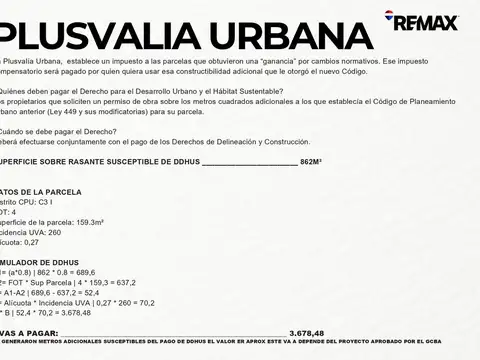 Terreno en Venta en Chacarita, USD 349.000