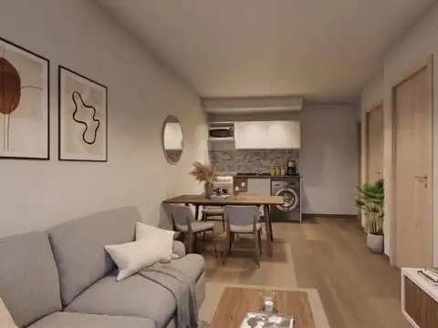 Departamento Monoambiente con 1 baño