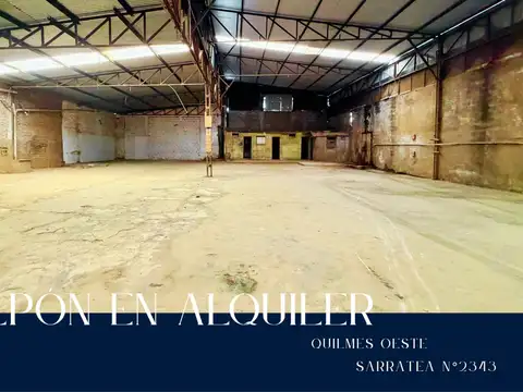 GALPÓN EN ALQUILER