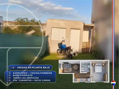 Depto Tipo Casa en Venta de 2 ambientes