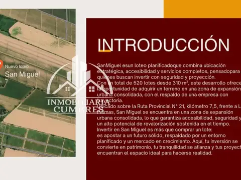 Loteo En Venta San Miguel
