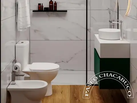 Departamento Monoambiente con 1 baño