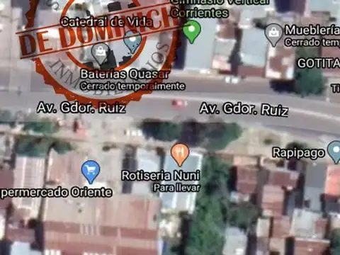 Vendemos terreno apto para construcción de edificio Ctes