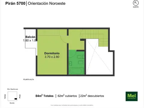 Depto Tipo Casa en Venta de 3 ambientes