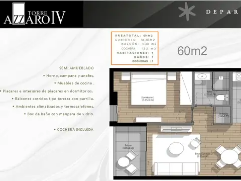 Departamento en venta en emprendimiento Azzaro IV
