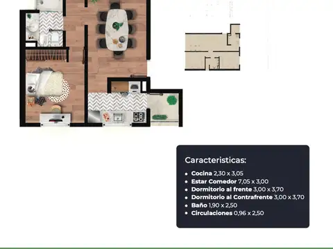 VENTA DEPARTAMENTO DOS DORMITORIOS FRENTE