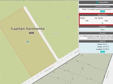 Terreno en alquiler - 23.665Mts2 - Capitán Sarmiento