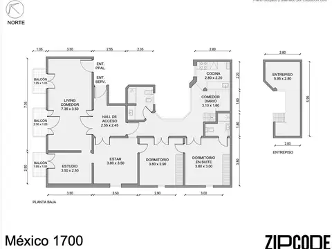 Departamento en Venta de 5 ambientes