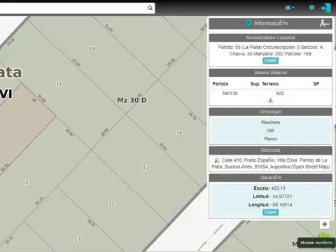 Terreno en Venta 51  mts Frente