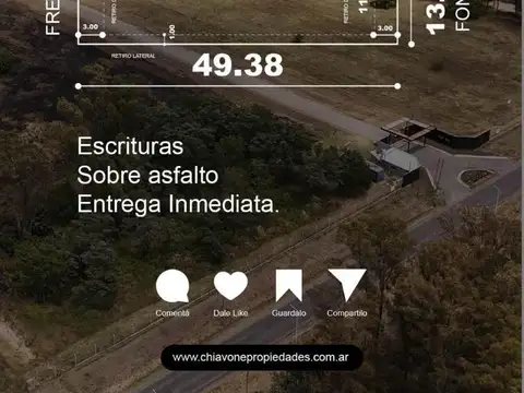 Terreno en Venta en Mariano Acosta, USD 1.500