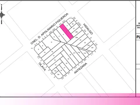 Terreno en Venta 8  mts Frente