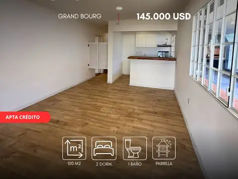 Casa en venta de 2 dormitorios apta crédito en grand bourg, salta