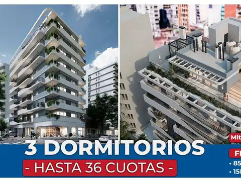 DEPARTAMENTO EN VENTA 3 DORMITORIOS - CENTRO