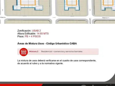 Terreno en Venta en Villa Urquiza, USD 180.000