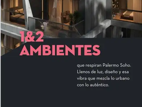 Departamento en Venta en Palermo Soho, USD 101.600