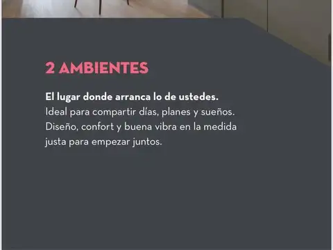 Departamento Monoambiente con 1 baño