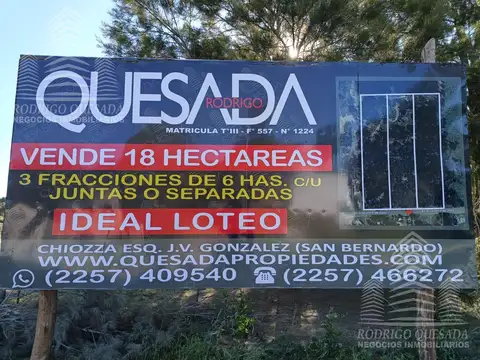 |18 HECTAREAS EN EL PINAR| |LA LUCILA|