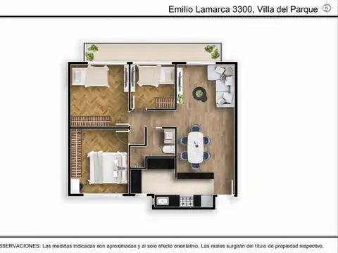 Departamento 4 ambientes con 1 baño