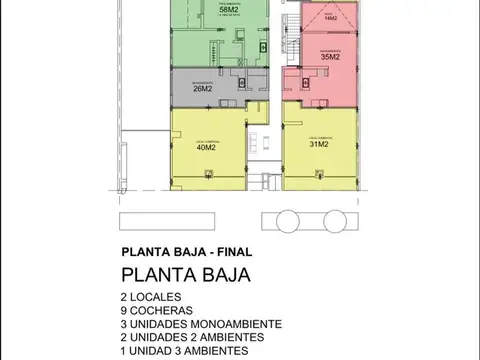 Departamento Monoambiente con 1 baño