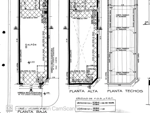 Galpon en Venta 7  mts Frente