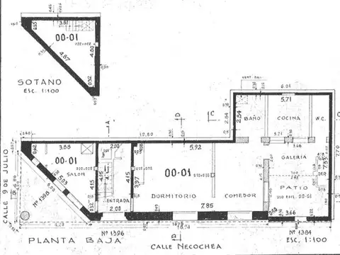Departamento 2 ambientes con 1 baño
