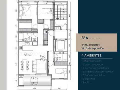 Departamento en Venta A Estrenar