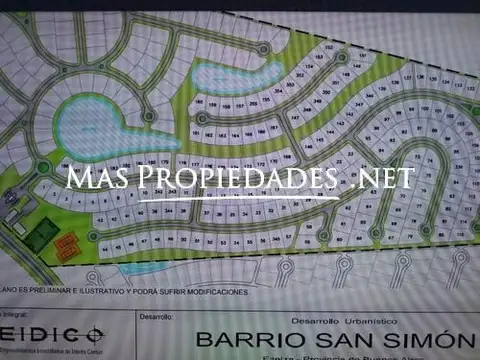 Terreno en Venta 20  mts Fondo
