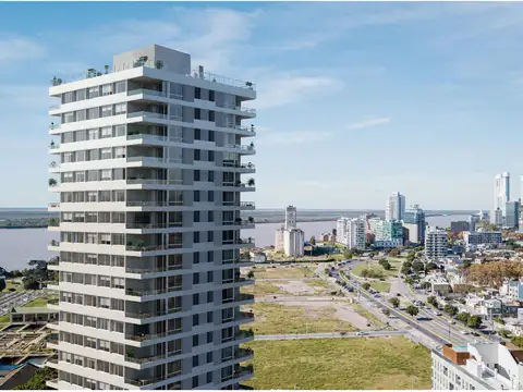 Msr puerto norte - piso 16 con vista al rio y cochera,  2 dormitorios en suite  oportunidad: cuotas fijas en usd