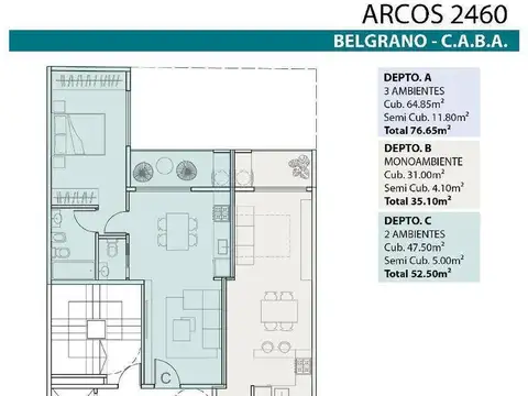 Departamento en Venta de Monoambiente