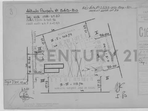 Terreno en Venta 8,65  mts Frente