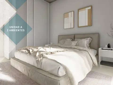 Departamento 2 ambientes con 1 baño