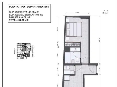 Departamento en Venta de 2 ambientes