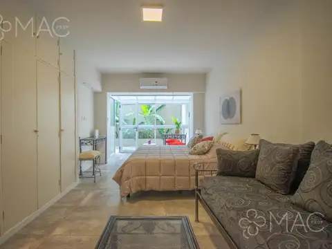 Departamento en  Alquiler Temporal en Palermo con Patio )