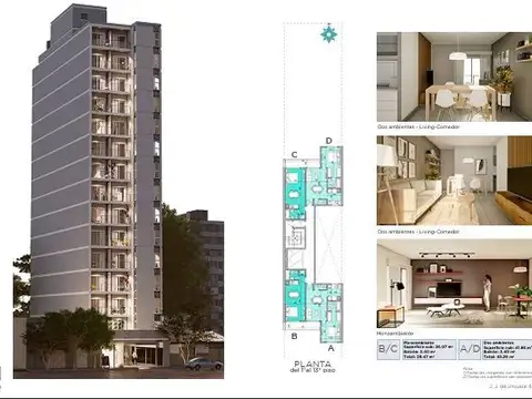 Departamento en Venta de Monoambiente