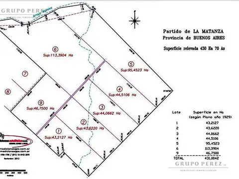 Terreno en Venta en Virrey del Pino, USD 2.924.000