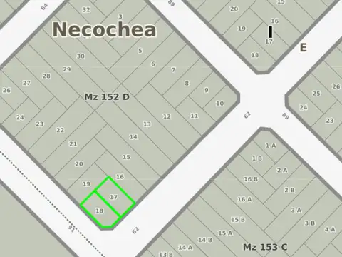 Lotes en venta en Avenida 91 esquina 62