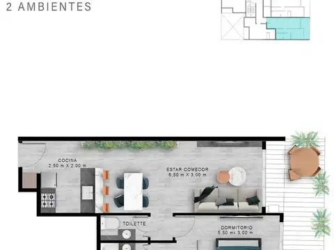 Departamento 2 Ambientes Venta Caballito Full Amenities