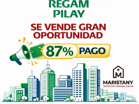 PLAN PILAY MUY AVANZADO  MÁS DEL 80 % DEL DEPARTAMENTO YA PAGO