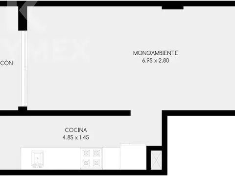 Departamento en Venta de Monoambiente