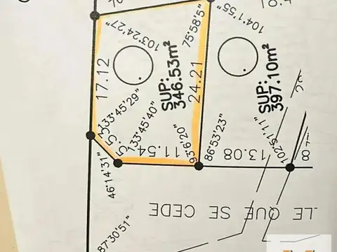Terreno en Venta de 346,0 m2