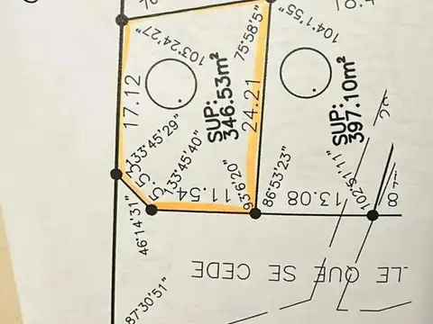 Terreno en Venta de 346,0 m2