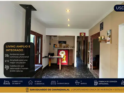 Casa en Venta de 2 dormitorios