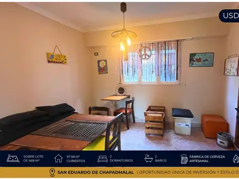 Casa 3 ambientes con 2 baños