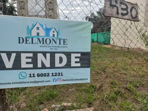 Terreno en Venta 12,37  mts Frente