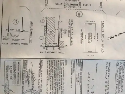 Terreno en Venta 50  mts Fondo