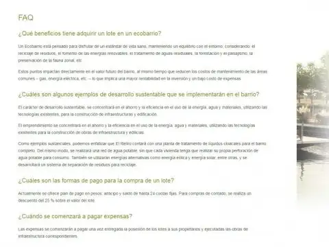 Terrenos y Lotes en Venta en Angel Etcheverry [Cod: 7253-221]