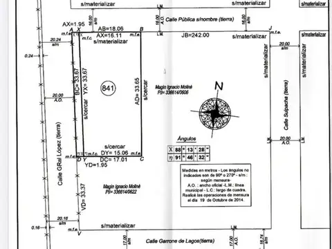 Gral López  y calle Publica