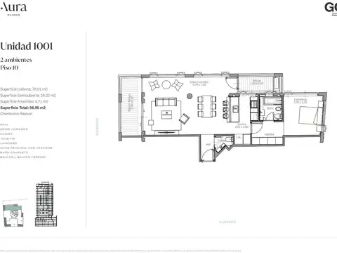 Departamento en Venta al Norte